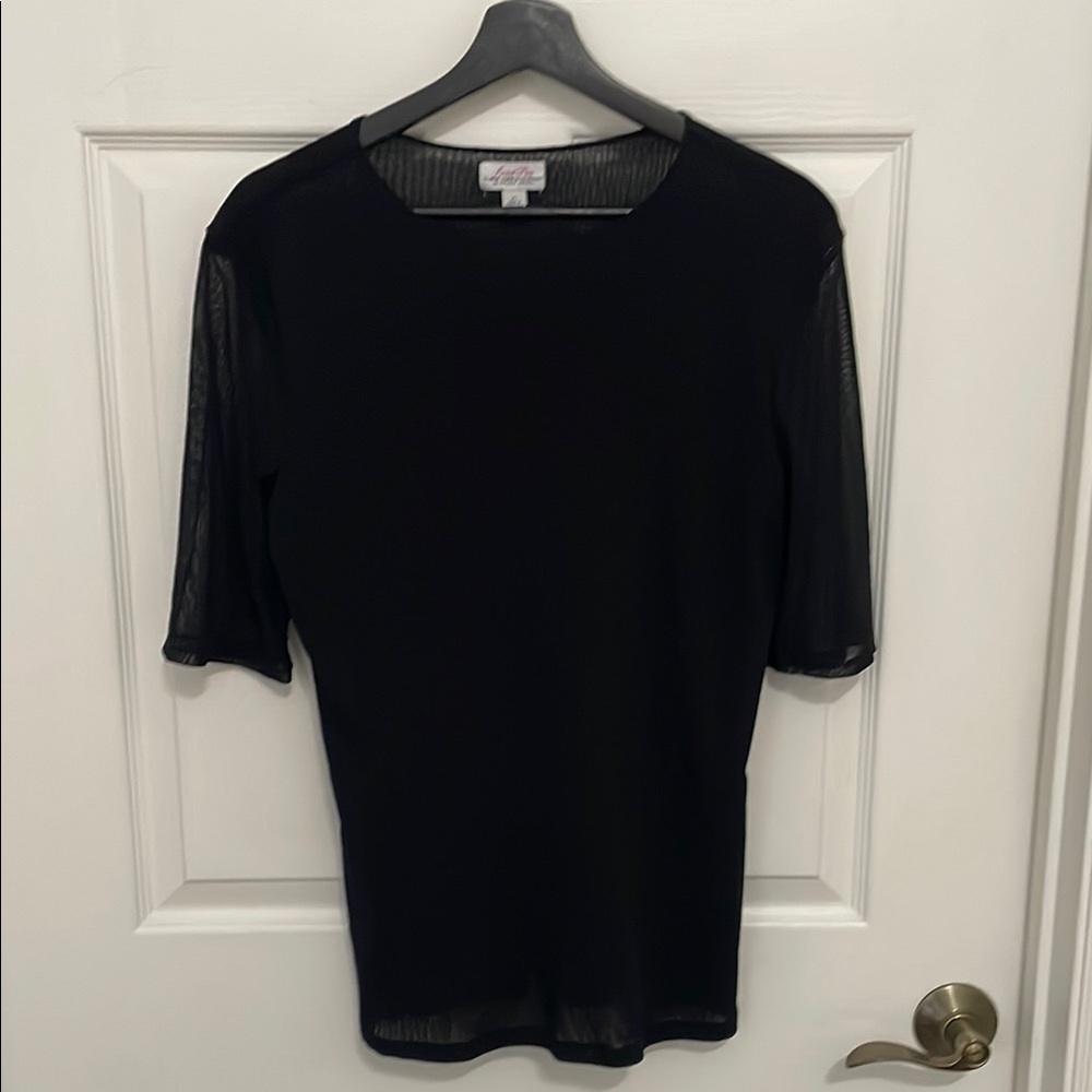 Sweet Pea by NY and company women’s black mesh shirt
